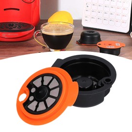 Okuyonic Refillable Capsules Reusable Easy to Use Heat Resistant Coffee Capsules (Orange, 180ml)