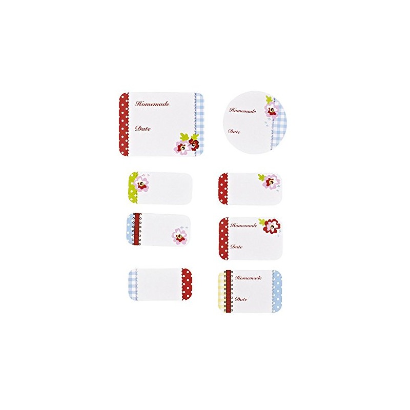 Kilner Haberdashery Jam Jar Labels, Pack of 24, Multi-Colour