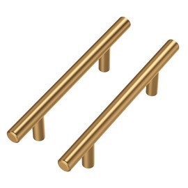 Goldenwarm LS201GD128 Kitchen Handles, Furniture Handles, Stainless Steel, 10 x 128 mm