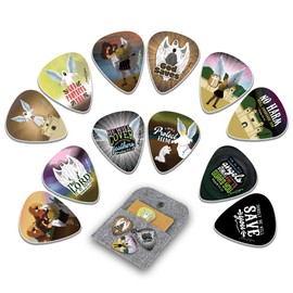 Psalm 91 Guitar Picks (12-Pack) - Motivational Inspirational Bible Verse – Inspiringly Cool Gifts Love for Men Women Youth - Great Gift Ideas for Anniversary, Christmas
