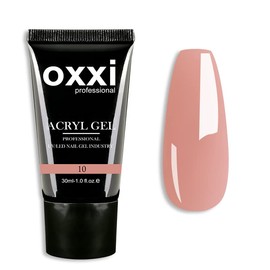 Oxxi Professional 30 ml Acrylic Gel Poligel for Building Artificial Acrylic Nails with Press-on System (Pink 10)