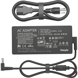 280W ADP-280EB B AC Charger Compatible with Asus ROG Strix G15 G17 G513R G513QY G614J G713Q Scar 15 17 G532L G533Z G732L G733Z Hero Scar III G731G G531G G703G Gaming Laptop Power Supply Adapter Cord