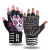 Weight Lifting Workout Gloves Women Men Crossfit with Wrist Wraps