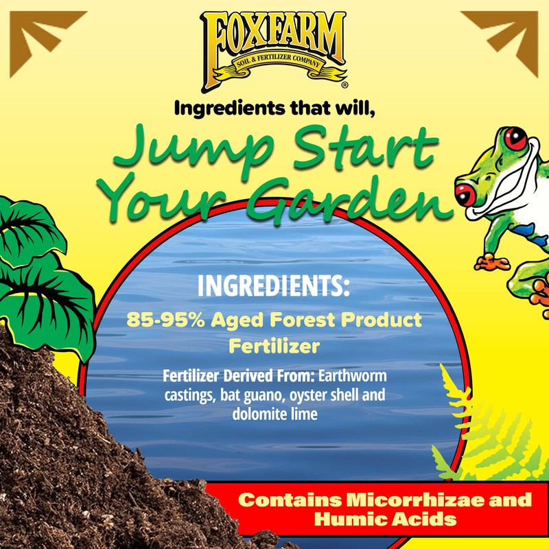 FoxFarm Happy Frog Soil Conditioner, 1.5cu ft - Contains Mycorrhizae