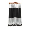 10pcs Sickle Eyeliner Brush Double Ended Sickle Eyeliner Detail Brush