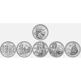 2024 D American Women Quarters Set  (5 coins set) **ON HAND* *ON HAND**