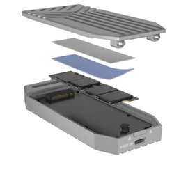 ICY BOX IB-1919M-C42 USB4® M.2 NVMe SSD Enclosure, 40 Gbps Tool-Free Installation Aluminium Enclosure Compatible with Windows®, macOS® and Linux®