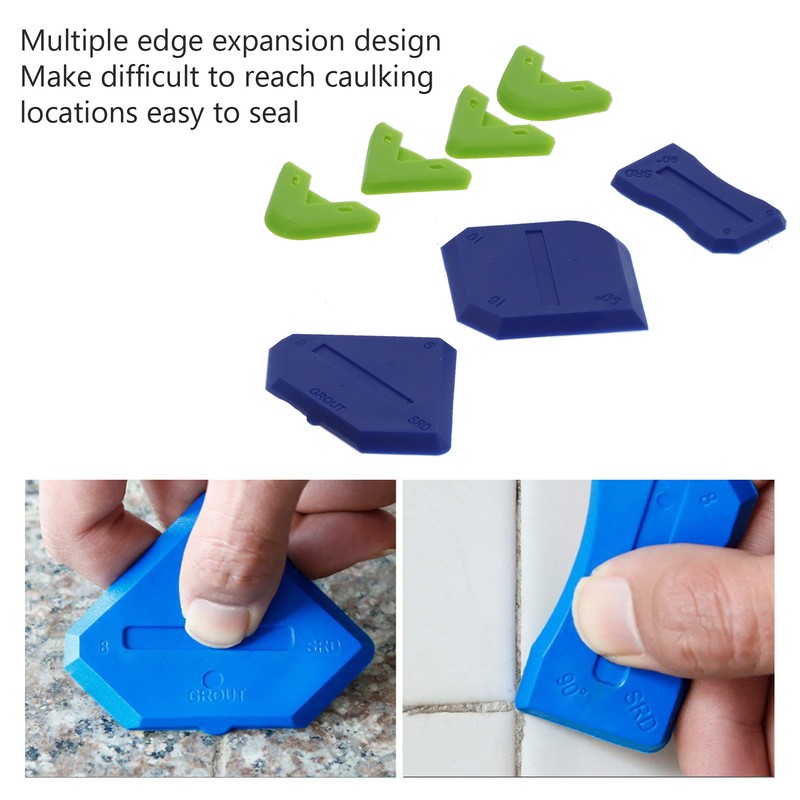 24Pcs Silicone Caulking Tools Caulk Nozzle Applicator Kit Reusable Sealant