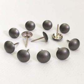 500pcs a lot: D11mmxL17mm Sofa Upholstery Tacks Wooden Furniture Decorative Tacks Hobnail Thumb Nails Home DIY Upholstery Nails (Frosted Matte Grey)