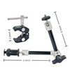 Clamp w/ 1/4" and 3/8" Thread and 9.8 Inches Adjustable