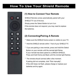 AULCMEET P3700 Replaced Voice Remote Control fit for Nvidia Shield TV 2015 2017 2019 Model -No Backlight function