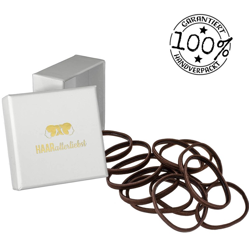 HAARallerliebst Hair Bobbles Wide with Rubber Grip (Pack of 12,