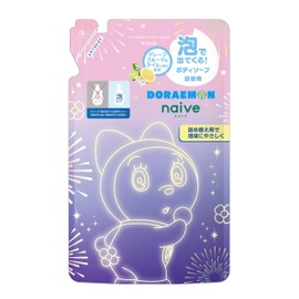 Naive Foam Body Soap, Doraemon, Refill, 16.2 fl oz (480 ml), Soap, Moisturizer, Kids, Baby, Body Soap