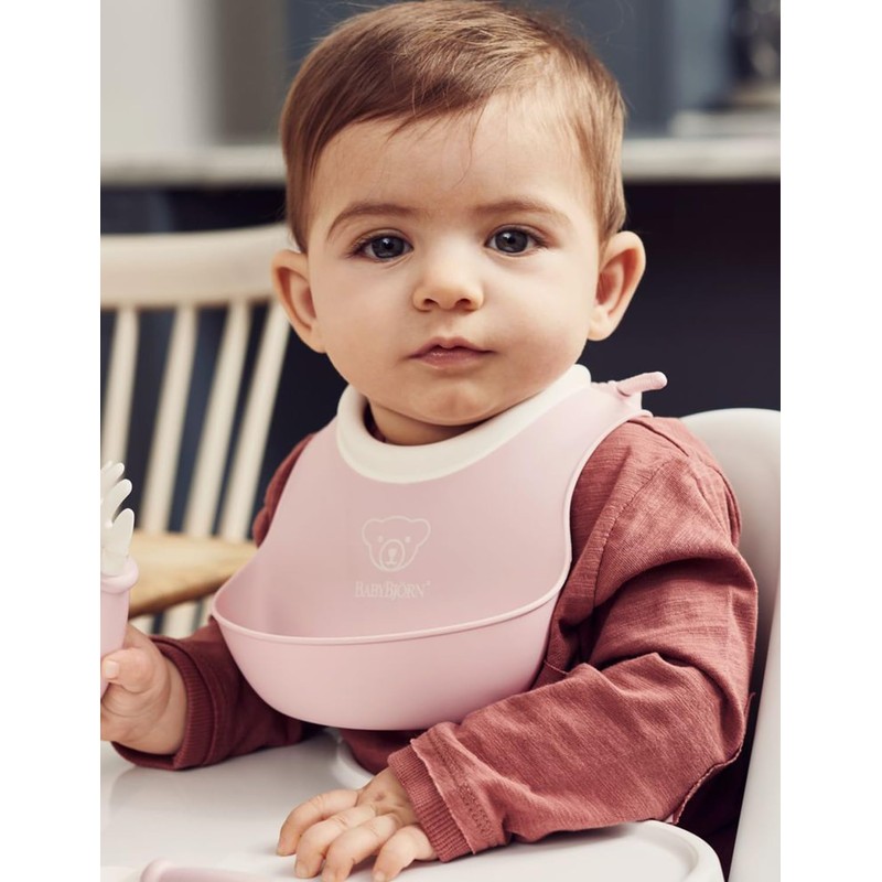 BabyBjörn Small Bib Pack of 2 Pale Green/Pale Pink