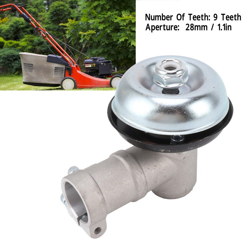 28mm Spline 9T Gearbox Head Grass Trimmer Gear Head Replacement
