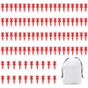 SLEEKEE 100 Golf Pins, 32mm Plastic Golf Tee Red Golf