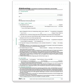 RNKVERLAG 502/10 - Employment contract for commercial and commercial employees, DIN A4, 10 contracts