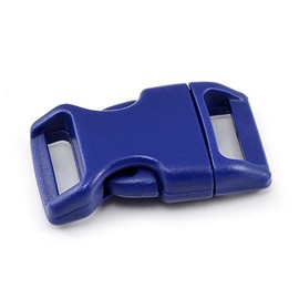'Set of 10 5/8 Buckle/Clip/Buckle Clips/Plastic/Belt Buckle, Buckle Clasp for Paracord Bracelets Cords, 40 mm x 23 mm, Size: M, Color: Dark blue – Ganzoo