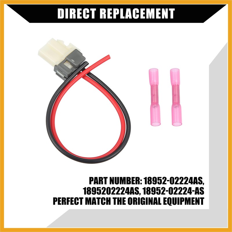 Partuto Blower Motor Connector Plug Wire Harness 8" Pigtail Kit