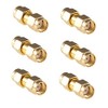 RFaha 6pcs Antenna Adapter RPSMA Male to RP-SMA Male Connector