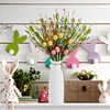 zjlmit Easter Floral Picks 12 pcs Artificial Easter Eggs 16