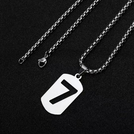 JYLTT Men's Necklace, Women's Necklace, Hip Hop Titanium Steel Necklace, 27.6 inches (70 cm) Pendant, Unisex, Stainless Steel, No Gemstone