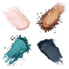 Kandi Koated Throwing Shades Eyeshadow Quads [Blue Lagoon] Mini Eye Shadow Palette Kandi Burruss | Richly Pigmented, Paraben-Free, Cruelty-Free Pigments | Beauty & Makeup