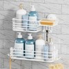 TAILI Shower Caddy, Suction Cup with Hooks and Soap Holder,