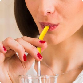 Prurex 4 Pcs Reusable Metal Straw with Silicone Tips for 20 oz Tumbler, Replacement Stainless Steel Drinking Straws for 16oz Glasse Cups(8mm 8.26" Tips 3)