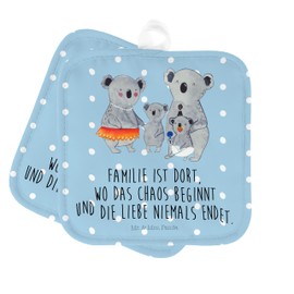 Mr. & Mrs. Panda Pot Holder Koala Family - Gift, Children, Oven Glove, Family Life, Pot Glove, Mum, Dad, Koalas, Father's Day, Pot Holder