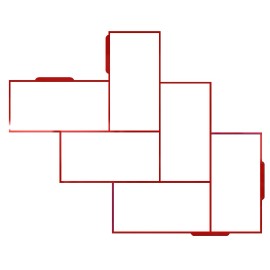 ConcreteMoldz Concrete Mold with 6 Rectangular Bricks (18"x14"x1.55") Concrete Forms, Walkways