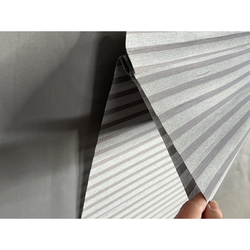 Easyfix Magnetic Roller Blind Horizontal Stripes Decorative Grey 60 x