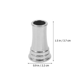 Alipis 4pcs Round Metal Pen Holder Single Pen Stand Desktop Pen Holder Pen Stand for Students Copper Silver