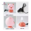 Importeek 5pz Lampara Luz Led Infantil Cerdo Escritorio Decorativa