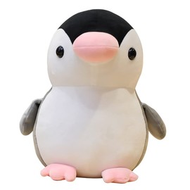 Penguin Cuddly Toy, 25 cm Cute Plush Cuddly Toy, Penguin Plush Toy, Plush Toy Cushion, Children's Room, Decorative Cushion, Plush Doll, Fluffy Gift for Girls, Friends, Valentine's Day, Birthday