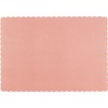 Paper Placemats - Disposable - Scalloped Edge (Pink, 100)
