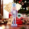 Gatuida Wooden Christmas Nutcracker Soldier: 25cm Figures Soldier Nutcracker Puppet