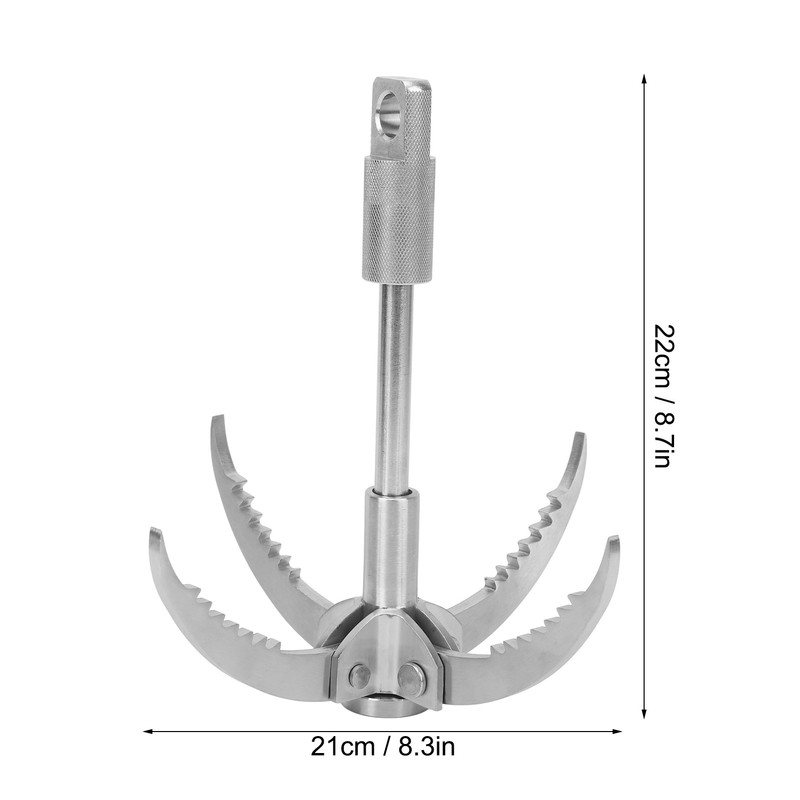 Climbing Grappling Hook Stainless Steel Grappling Hook Folding Claw for