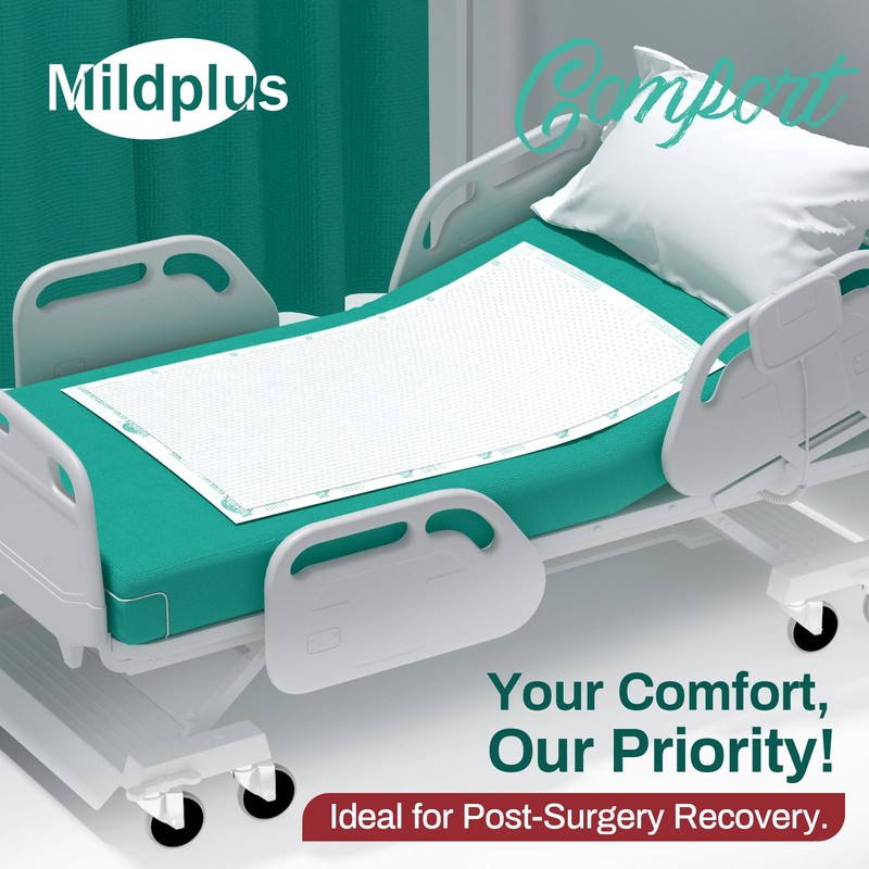 MILDPLUS Heavy Duty Underpads 30"X36", 25 Count, Ultra Absorbent Chucks