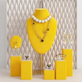 ReWallpaper Yellow Velvet Wallpaper Peel and Stick Luxury Yellow Wallpaper for Bedroom Self Adhesive Velvet Flocked Wall Paper Removable Textured Contact Paper for Furniture Dresser Liner 17.5inX6.5ft