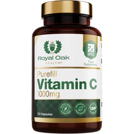 Purefill Vitamin C 1000mg - 120 Capsules, 4 Month Supply - Made in The UK