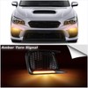 KEEGTBOX Switchback White/Amber LED DRL Front Fog Daytime Running Light