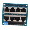 GPIO Breakout Board Professional 8 RJ45 Ports 40 Pin Power