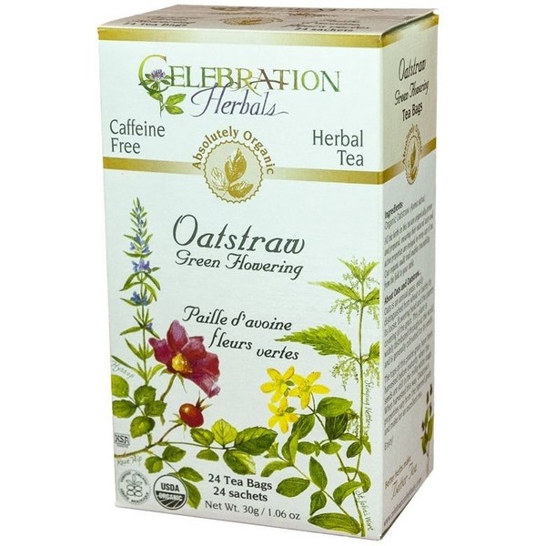 Celebration Herbals Oatstraw Green Flowering 24 Tea Bags
