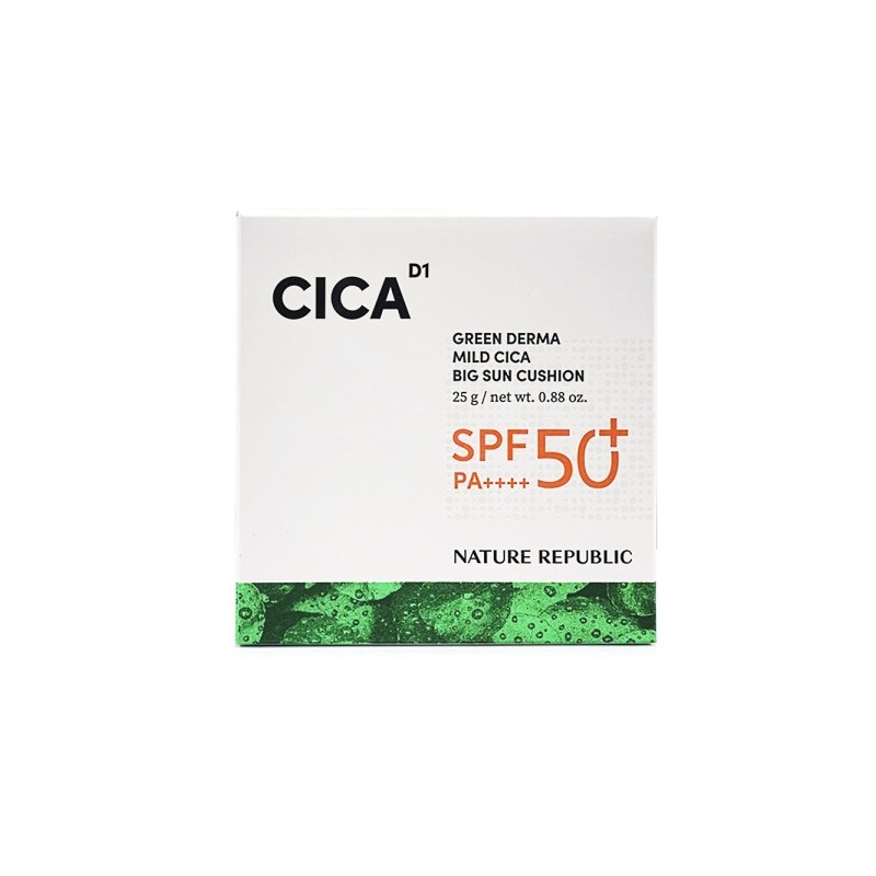 Nature Republic Green Derma Mild Cica Big Sun Cushion 25gx2