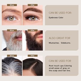 (Mejora) Kit De Henna Para El Cabello - 6 Gramos, Kit De Henna Para Retoque De Raíces Con Revelador, 100% Natural, Kit Profesional Para Salón Y Para U