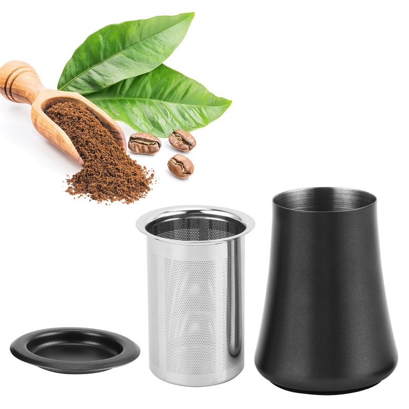 Coffee Powder Sieve 304 Stainless Steel Powder Sifter Container Home