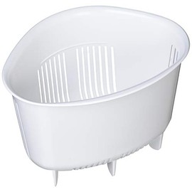 Squirrel Triangle Corner, White, W 7.9 x D 5.9 x H 5.8 inches (20 x 15 x 14.7 cm), Corner Pocket, Made in Japan