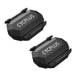 CYCPLUS Cadence Sensor Speed Sensor ANT + Bluetooth 4.0 Compatible (Black, 2PC)