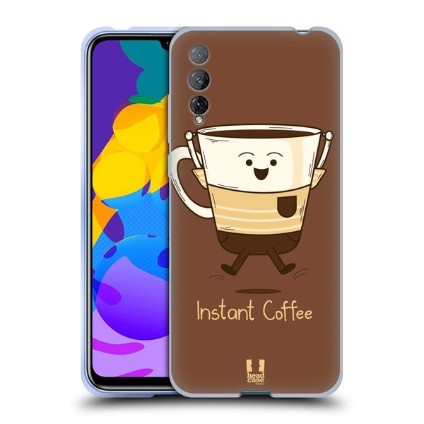 Head Case Designs Instantkaffee Kaffee Persönlichkeiten Soft Gel Handyhülle Hülle